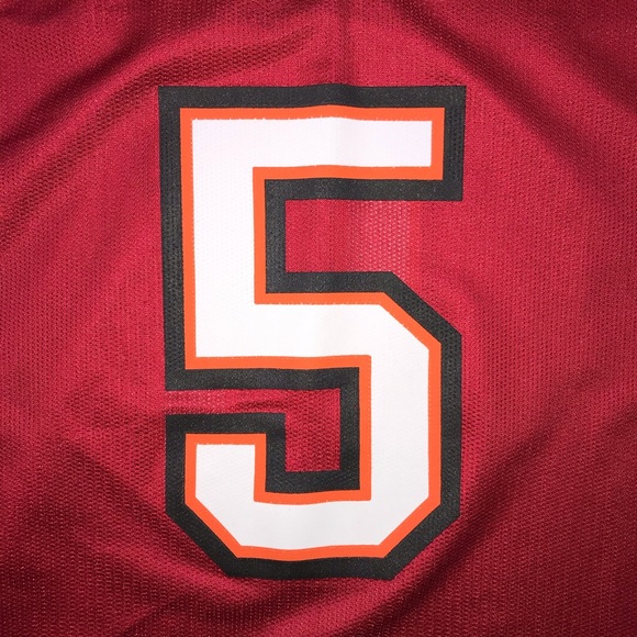 NFL Tampa Bay Buccaneers Josh Freeman #5 Boys Red Football Team Jersey Size XXL - Picture 2 of 5